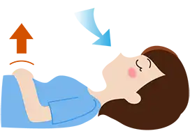 腹式呼吸と胸式呼吸