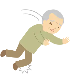 高齢者の転倒イメージ