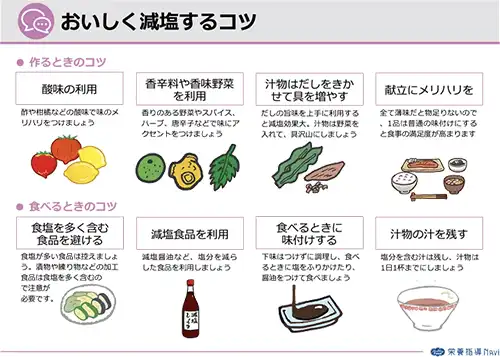 美味しく食べるための減塩のコツ