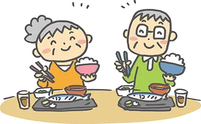 規則正しい食事のイメージ