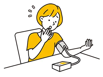 血圧を測るイメージ