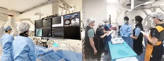 実際の検査・治療の様子