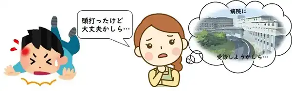 子供の頭部打撲