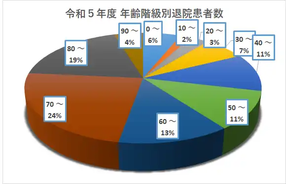 年齢階級別 退院患者数