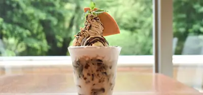 チョコキャラメル珈琲ゼリーフロート