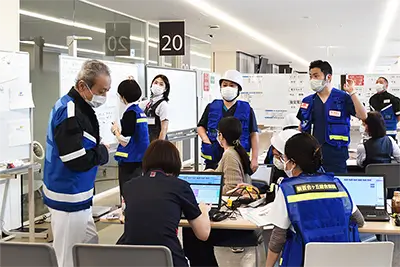 複数の病院と連携した災害医療訓練