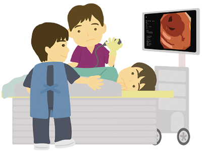 図２.　腹部造影MRI 矢印：PET-CTで指摘された同部位に膵腫瘍を認め膵臓がんが疑われる