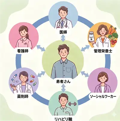 腎臓を保護する包括的治療イメージ