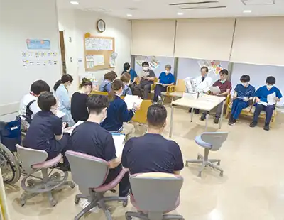 チームカンファレンスの様子